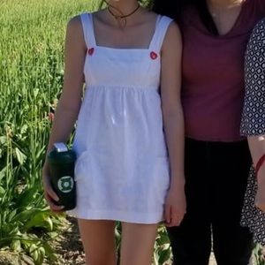 🖤dainty white babydoll dress🖤